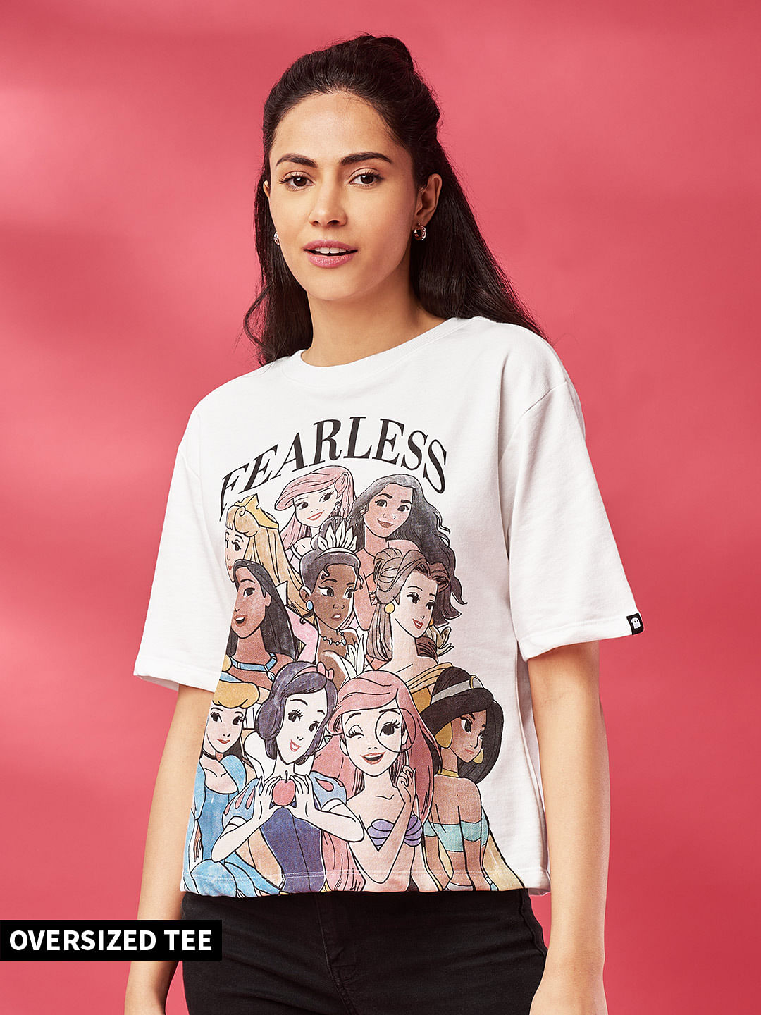 S-XL T-shirts Princess Mickey Sleep Ladies Official Logo Disney 